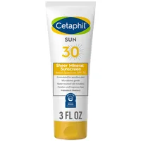 Cetaphil Sheer Mineral Sunscreen Lotion for Face & Body - SPF 30 - 3 fl oz