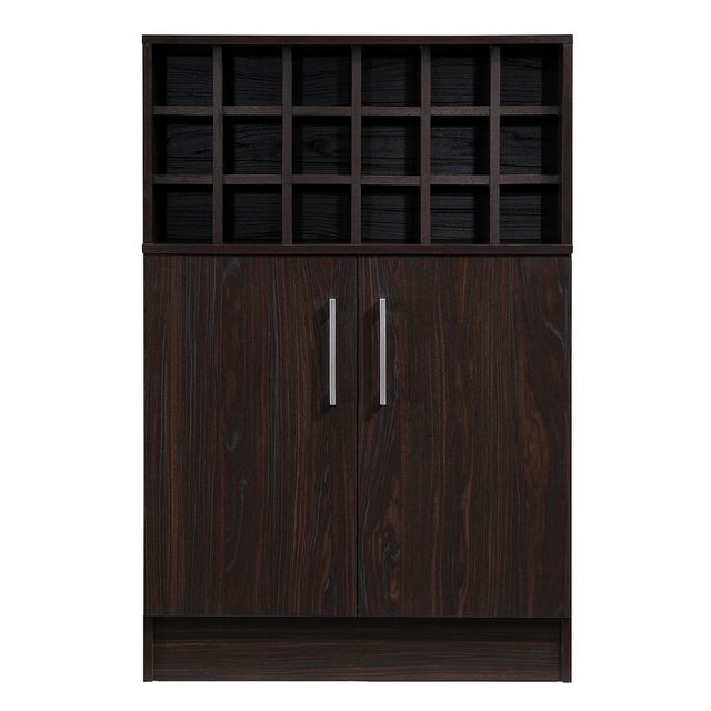 Roula Mid Century Wine and Bar Cabinet Wenge  - Christopher Knight Home