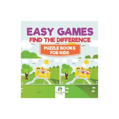 Easy Games Find the Difference Puzzle Books for Kids - by Educando Kids (Paperback)