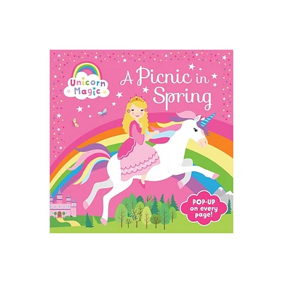 Unicorn Magic a Picnic in Spring: Pop-Up Book - (Hardcover)