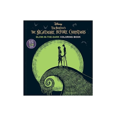 Disney Tim Burtons the Nightmare Before Christmas Glow-In-The-Dark Coloring Book - by Editors of Thunder Bay Press (Paperback)