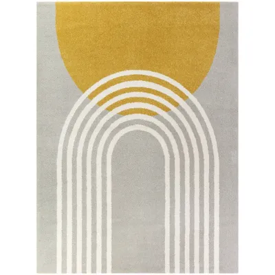 53x7 Gateway Contemporary Stripe Rug Yellow - Balta Rugs