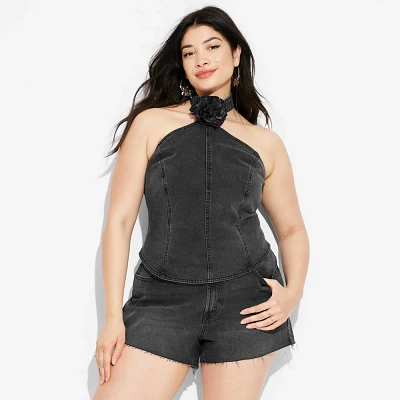 Women Roette Denim Tank Top