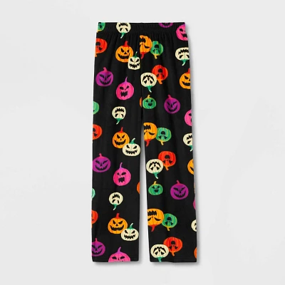 Kids Pumpkin Printed Halloween Matching Family Pajama Pants