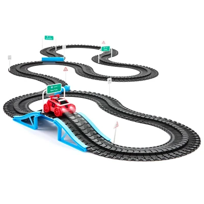 FAO Schwarz Vehicle Playset with DIY Track