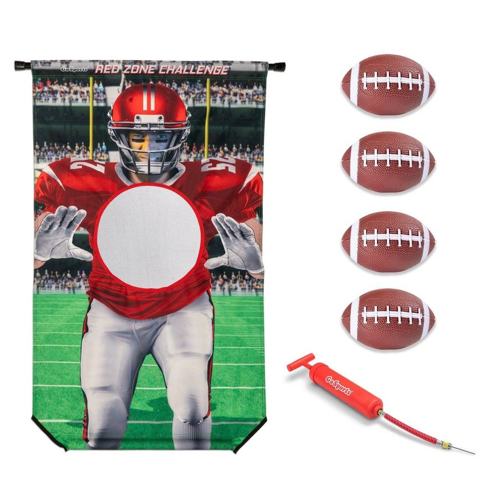 GoSports Red Zone Football Toss Toy Game Set - 7pc | MarketFair Shoppes