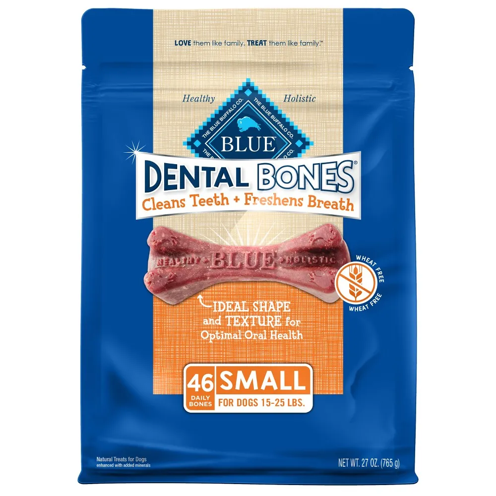 Blue Buffalo Dental Bones 27oz Bags Dog Treats - Small | The Market Place