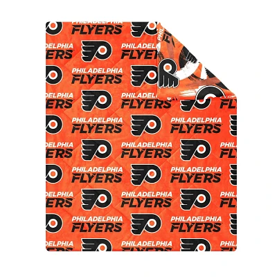 NHL Philadelphia Flyers 50 x 60 Two Sided Plush Throw Blanket