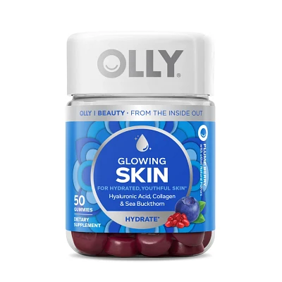 OLLY Glowing Skin Collagen Chewable Gummies - Berry - 50ct