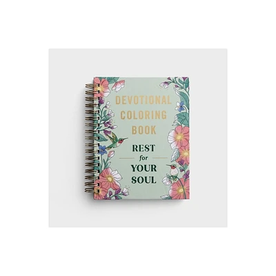 Rest for Your Soul Devotional Coloring Book - by Dayspring (Spiral Bound)