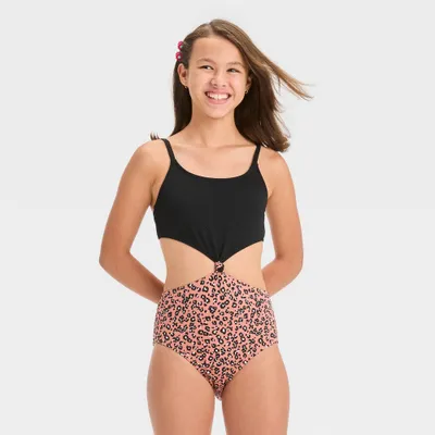 Girl In Her Element Leopard Spot One Piece Swimuit