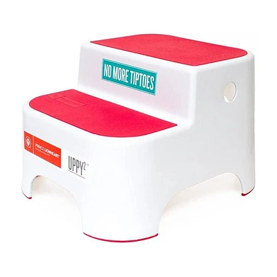 Prince Lionheart Uppy2 Step Stool for Kids Potty Training and Bathroom - Coral