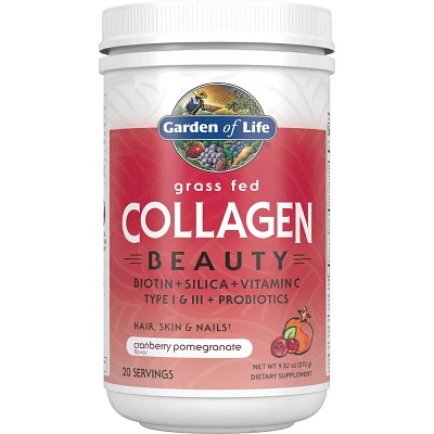 Garden of Life Grass Fed Beauty Collagen Powder - Cranberry Pomegranate - 9.52oz