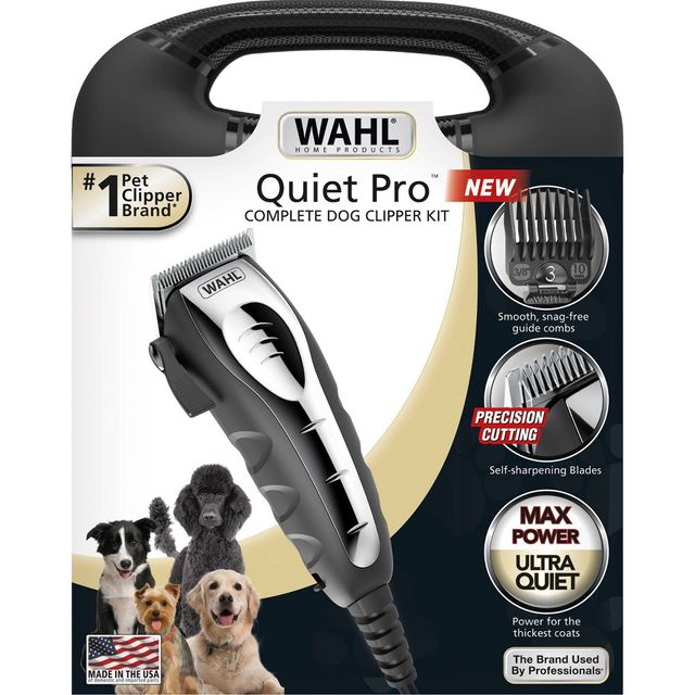 Wahl Quiet Pro Corded Electric Dog Hair Clipping Grooming Kit for Home