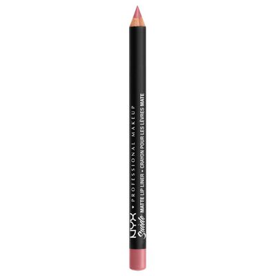 NYX Professional Makeup Suede Matte Velvet Smooth Lip Liner - Vegan Formula - Tea & Cookies - 0.035oz