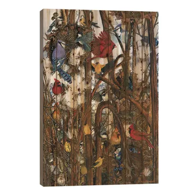 40 x 26 Thicket Wood Print by Maggie Vandewalle - iCanvas: UV-Cured, Durable, Contemporary Wall Art