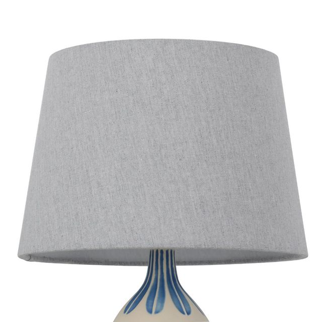 Small Mod Drum Lampshade Gray - Threshold: Linen Blend, Slip Uno Fitter, No Assembly Required