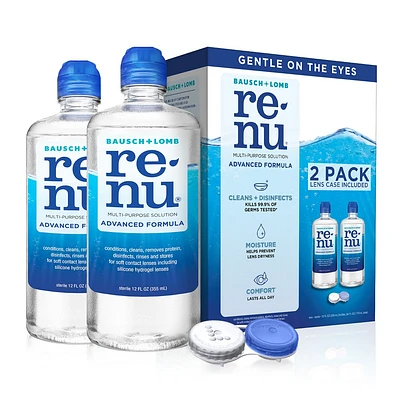 Renu Contact Solution, Advanced Triple Disinfectant Formula