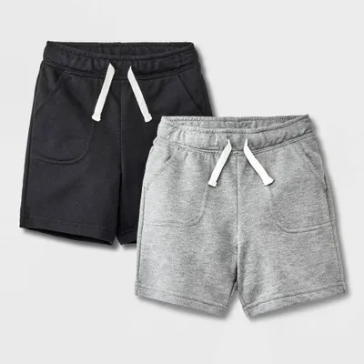 Toddler Boys 2pk Knit Pull-On Above Knee Shorts