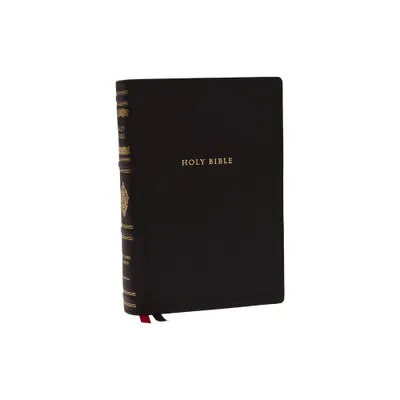 Kjv, Wide-Margin Reference Bible, Sovereign Collection, Genuine Leather, Black, Red Letter, Comfort Print - by Thomas Nelson (Leather Bound)