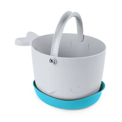 Skip Hop Moby Stowaway Bath Toy Bucket - Gray