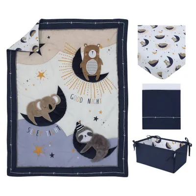 NoJo Goodnight Sleep Tight Crib Sheet - 4pc