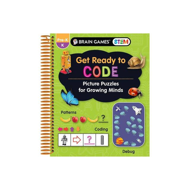 Brain Games Stem - Get Ready to Code - by Publications International Ltd & Brain Games (Spiral Bound)