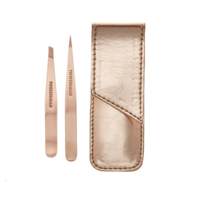 Tweezerman Petite Tweezer Set - Rose Gold