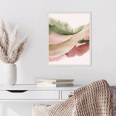 Amanti Art Strawberry Waves I by Grace Popp Framed Canvas Wall Art Print