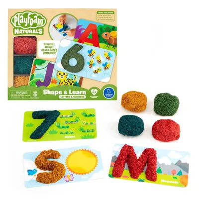 Educational Insights Playfoam Naturals Shape & Learn Letters & Numbers Set