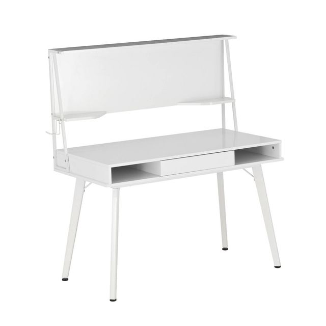 Computer Desk with Storage, Hutch & Magnetic Board - Techni Mobili