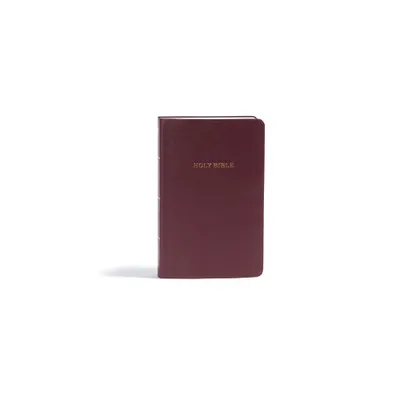 KJV Gift and Award Bible, Burgundy Imitation Leather - by Holman Bible Publishers (Leather Bound)