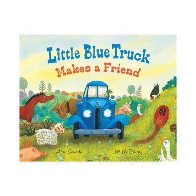 Little Blue Truck Makes a Friend - by Alice Schertle (Hardcover)