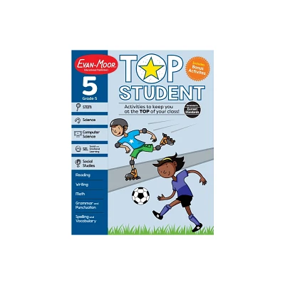 Top Student, Grade 5 Workbook - by Evan-Moor Educational Publishers (Paperback)