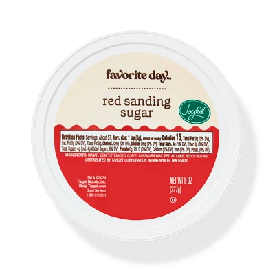 Christmas Red Sanding Sugar - 8oz - Favorite Day