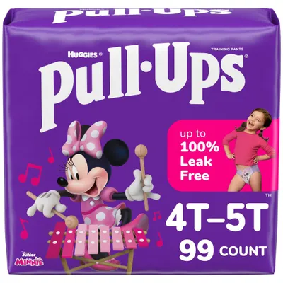 Pull-Ups Girls Learning Design Pack Disposable Training Pants - 4T-5T - 99ct
