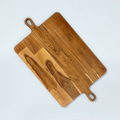 Large Double Handle Wood Serve Board