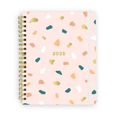 lake + loft Terrazzo Blush 17-month 2025 Reverie Planner