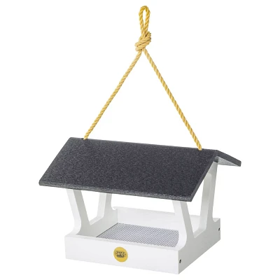 Bird Choice Modern Farmhouse Fly Thru Novelty Bird Feeder 7 Black & White