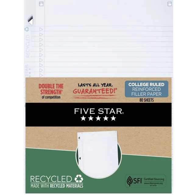 Top Flight 175 Sheet Wide Ruled Filler Paper White - Top Flight