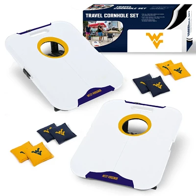 NCAA West Virginia Mountaineers All-Weather Travel Cornhole Set