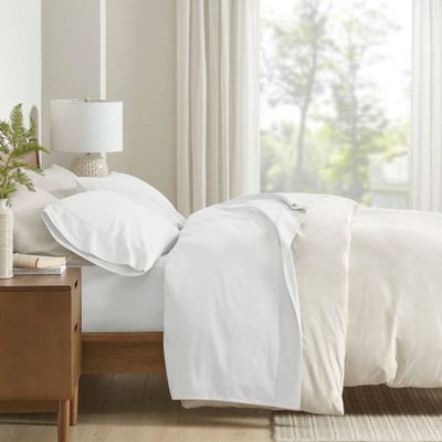 Full 300 Thread Count Cotton Sheet Set White