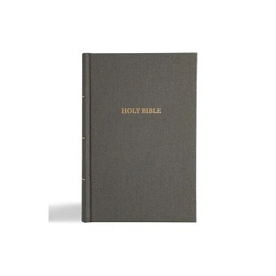 CSB Grace Bible, Charcoal Cloth Over Board (Dyslexia Friendly) - by 2k/Denmark & Csb Bibles by Holman (Hardcover)