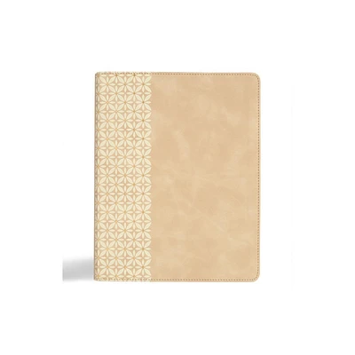 CSB Notetaking Bible, Expanded Reference Edition, Cream Suedesoft Leathertouch - by Csb Bibles by Holman (Leather Bound)