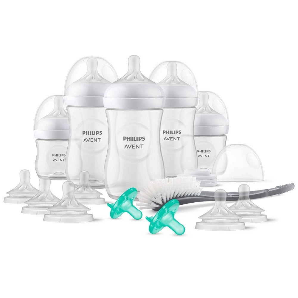 Phillips Avent Natural Baby Bottle with Natural Response Nipple Newborn Gift Set - 17pc