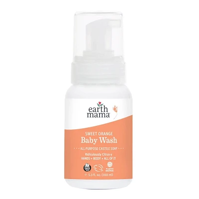 Earth Mama Organics Sweet Orange Castile Baby Wash - 5.3 fl oz