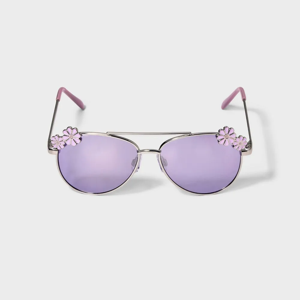 Girls Daisy Aviator Sunglasses - Cat & Jack