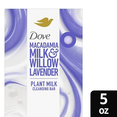 Dove Beauty Plant Based Bar Soap - Macadamia Milk & Willow Lavender - 5oz