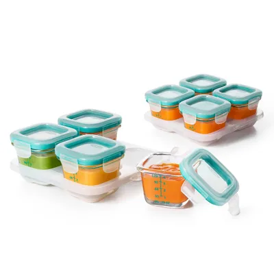 OXO Tot Baby Glass Food Storage Blocks - 8pc