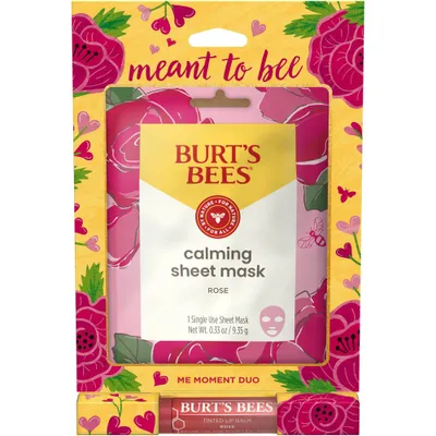 Burts Bees Valentines Day Sheet Mask and Tinted Lip Balm Set - 2ct